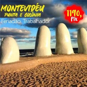 MONTEVIDÉU - Feriadão Trabalhador ** R$ 1190, à vista**