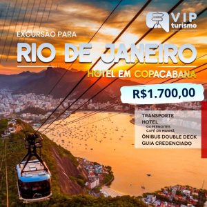 <b>🏖 RIO DE JANEIRO 🏝</b> 27/01 à 02/02 ***<b>PROMO R$ 1700, A VISTA - ÚLTIMOS 3 LUGARES</b>