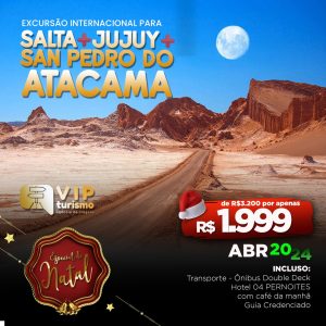 <b> SALTA + JUJUY + SAN PEDRO DE ATACAMA </b> 23 a 29/04 - <b>*PROMO 1.999,00* </b>
