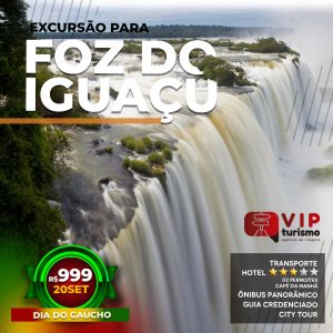 <b>🦋FOZ DO IGUAÇU 🌈 </b> Feriadão Dia do Gaúcho <b>** LOTADO**</b>