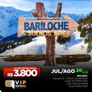 <b>🇦🇷 BARILOCHE + BUENOS AIRES 🇦🇷</b> SAÍDA 07/09 - <b>*PROMO 3.800,00* </b>