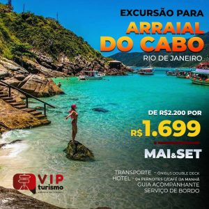 🏖️ <b>ARRAIAL DO CABO/RJ 🏝️</b> 09 à 15/09 <b> *LOTADO*</b>