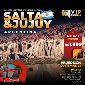 🇦🇷<b> SALTA + JUJUY </b>🇦🇷 07 a 13/03 - <b>*PROMO 1.899,00* </b>