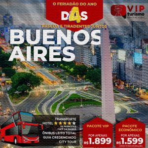 🇦🇷 <b>BUENOS AIRES - ECONÔMICO 🇦🇷 -</b> Feriadão Páscoa & Tiradentes  <b>** LOTADO **</b>