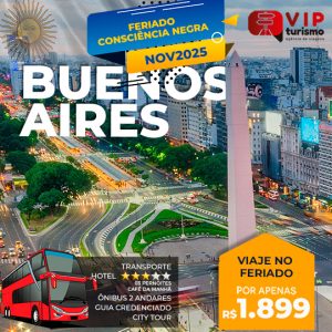 <b>🇦🇷 BUENOS AIRES 🇦🇷 - </b> Feriadão C. Negra  <b>** R$ 1899, à vista**</b>